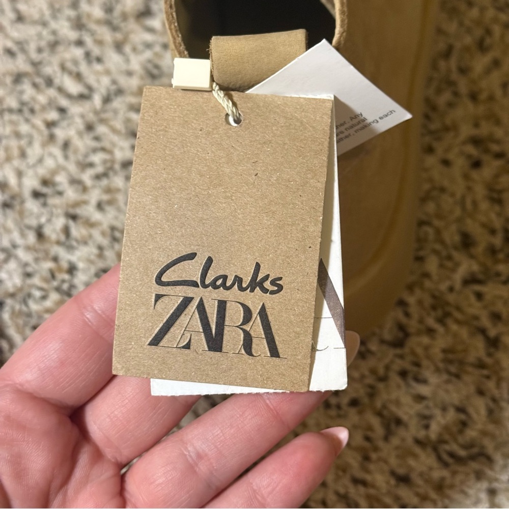 Clark’s x Zara Collaboration Tan Real Leather Ankle Boot Size 38 - Picture 9 of 14